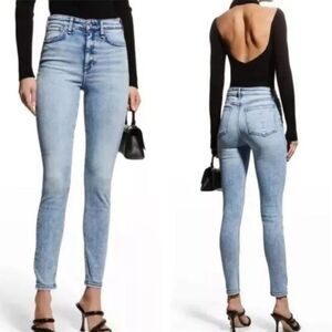 NWT Rag & Bone | Nina High Rise Skinny in Venus Stretch Denim Jeans 24‎